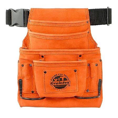 【並行輸入品】 Graintex SS2523 : 10ポケットネイル＆ツールポーチ オレンジ色 ス...
