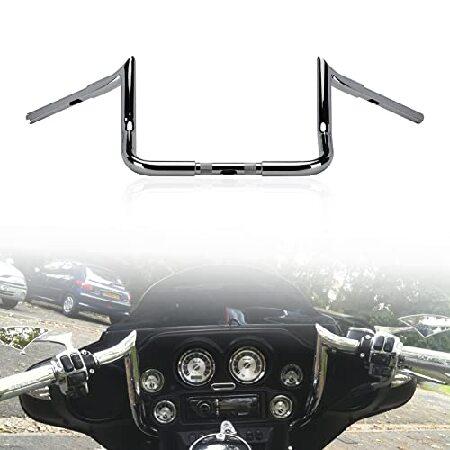 【並行輸入品】 LKV 12インチ ライズ エイプハンガー ハンドルバー 直径1-1/4インチ バー...