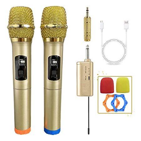 Wireless Microphone, 200 ft Range, 1/4‘’＆1/8‘’Outp...