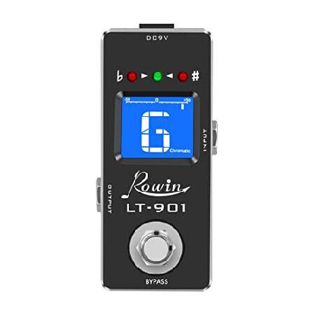 【並行輸入品】 Rowin ギターチューナーペダル 高精度クロマチックチューナー LCDディスプレイ...