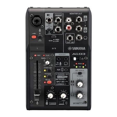 【並行輸入品】 ヤマハ AG03MK2 ブラック 6チャンネル ライブストリーミング ループバック ...