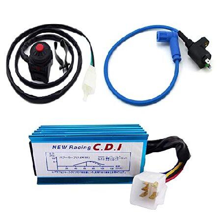 【並行輸入品】 高性能レーシングイグニッションコイル アルミニウム 5ピン AC CDI キルスイッ...