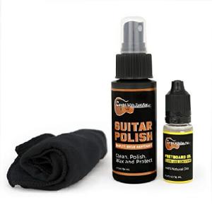 Guitar Cleaning Polish and Oil Care Kit - Guitar Oil and Cleaner for Body and Fretboard Fingerboard - Cleans Polishes and Protectsの商品画像