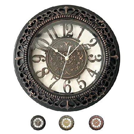 【並行輸入品】 ANDSTAR 壁掛け時計 16インチ レトロ ファームハウス 読みやすい 壁掛け時...