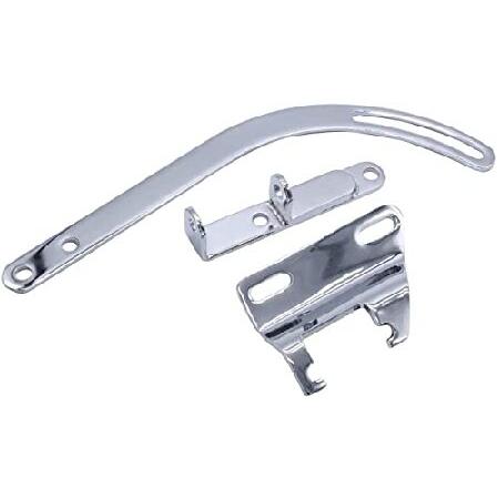 【並行輸入品】 SHLPDFM シボレーSBCクロームメッキオルタネーターブラケット ショートウォー...