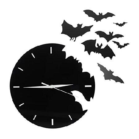 ULTNICE Bat Acrylic Wall Clock Creative Animals Ha...