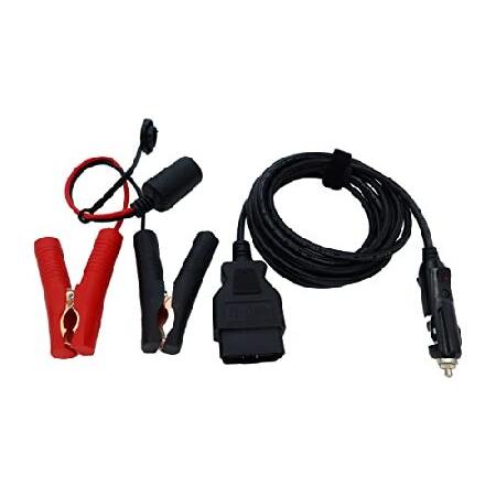 【並行輸入品】 OBD II 車両 ECU 緊急電源ケーブル メモリー セーバー OBD2からシガー...