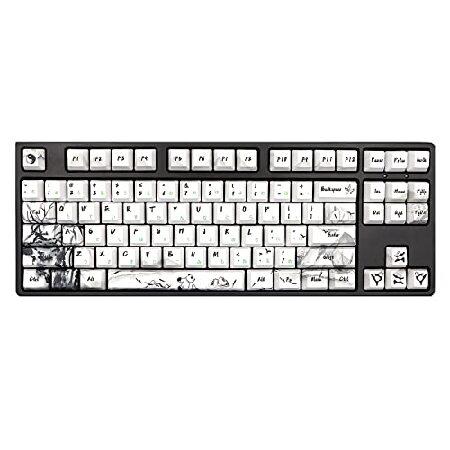 JSJT パンダ キーキャップ PBT 昇華型 日本製キーキャップ 110キー カスタムキーキャップ...