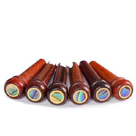 【並行輸入品】 Miwayer ココボロ ブリッジ ピン アコギギター 木製 交換用パーツ 6＆12...