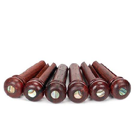 【並行輸入品】 Miwayer ココボロ ブリッジ ピン アコギギター 木製 交換用パーツ 6＆12...