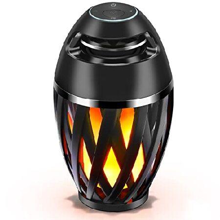 AOLWEEC Flame Light Speaker, Led Flame Speakers To...