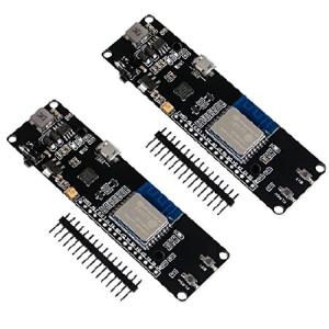 2pcs for WeMos D1 ESP8266 Mini WiFi Module ESP WROOM 02 Motherboard with 18650 Battery Slot Compatible with NodeMCUの商品画像
