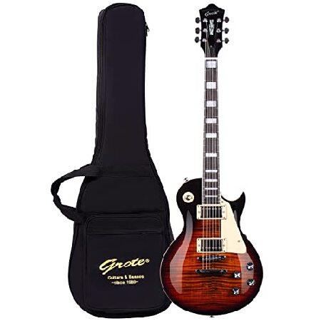 【並行輸入品】 Grote LP スタイル・ソリッドボディ・エレクトリックギター（ギグバッグ付 LP...