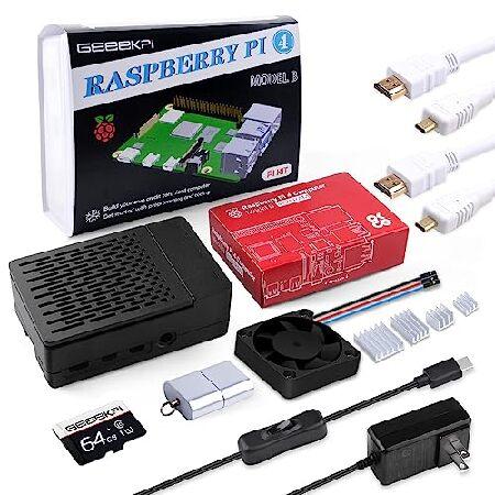 【並行輸入品】 GeeekPi Raspberry Pi 4 4GB スターターキット - 32GB...