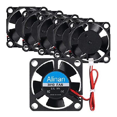 【並行輸入品】 Alinan 6個 3010 5V ファン 30x30x10mm 2ピン スリーブベ...