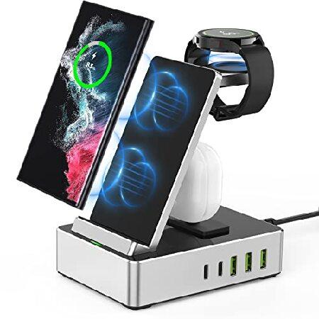 100W Aluminum Alloy Wireless Charger, 8 in 1 Charg...