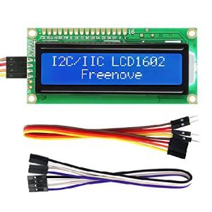 【並行輸入品】 Freenove I2C IIC LCD 1602 モジュール、新しいタイプ TWI シリアル 16x2 ディスプレイ、Arduino Raspberry Pi Pico ESP32 ESP8266 と互換性