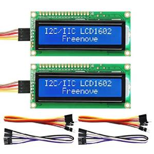 【並行輸入品】 Freenove I2C LCD 1602モジュール（2パック）、新しいタイプIIC TWIシリアル16x2ディスプレイ、Arduino Raspberry Pi Pico ESP32