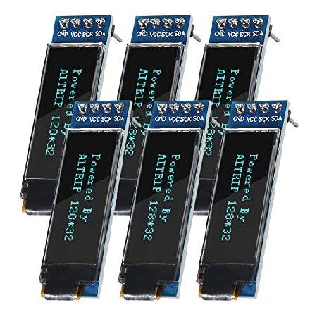 【並行輸入品】 AITRIP 6 PCS 0.91 inch I2C SSD1306 128x32 ...