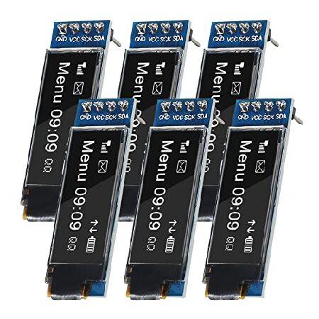 【並行輸入品】 AITRIP 6個 0.9インチ I2C SSD1306 128x32ピクセル II...