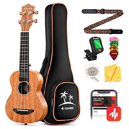 【並行輸入品】 Donner Soprano Ukulele Mahogany 21 inch Uk...