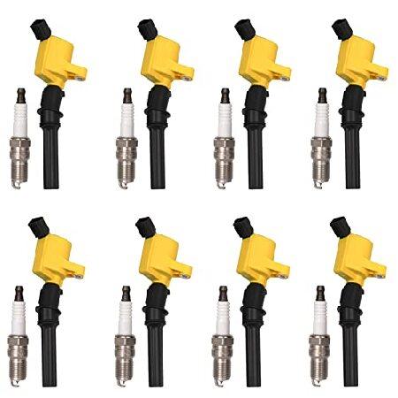 【並行輸入品】 DG508イグニッションコイルとSP479スパークプラグ8個セット 1998 199...