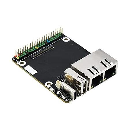 【並行輸入品】 ミニデュアルギガビットイーサネットベースボード、Raspberry Pi Compu...