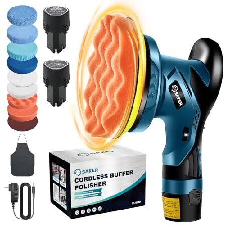【並行輸入品】 Saker Cordless Car Buffer Polisher - 6 Inc...