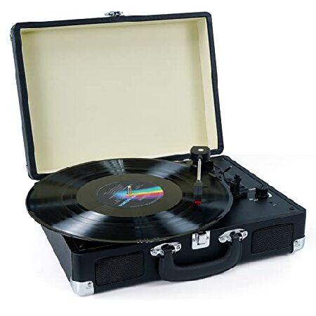 【並行輸入品】 レコードプレーヤー 3スピード ステレオスピーカー内蔵 ビニール用ターンテーブル U...