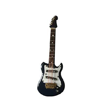 ALANO 14cm ミニチュアギター ブルー エレキギターモデル ミニエレキギター装飾(GE21N...