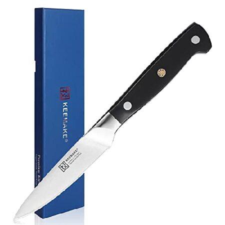 KEEMAKE Paring Knife 3.5 inch Small Kitchen Knife,...