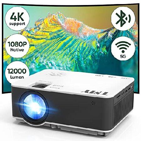 TMY Native 1080P Projector with 5G WiFi and Blueto...