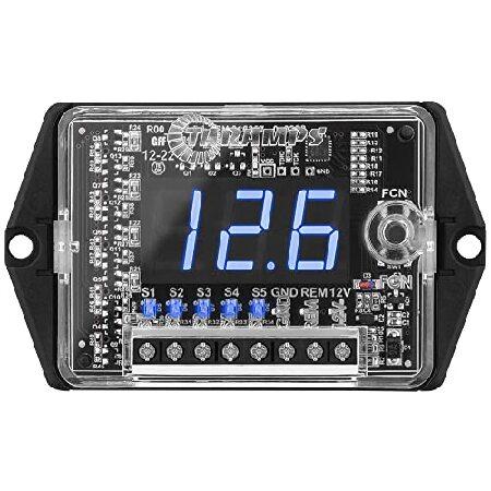 【並行輸入品】 Taramps 自動車用デジタル電圧計とシーケンサー VTS 5.1 ブルーLED ...