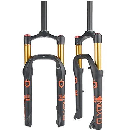【並行輸入品】 ファットバイクフォーク 20インチ エアサスペンションフォーク 旅行 100mm 2...