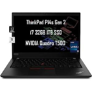 Lenovo ThinkPad P14s Gen 2 14 FHD (Intel Core i7-1185G7 vPro 32GB RAM 1TB SSD NVIDIA Quadro T500 Graphics) Mobile Workstation Business Laptop Bacの商品画像