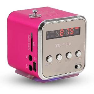 【並行輸入品】 Mini Speaker,Portable High Sensitivity FM Radio Music Player,PC Fashion,Support TF Card and U Disk,for Home, Dorm Room, Kitchen,