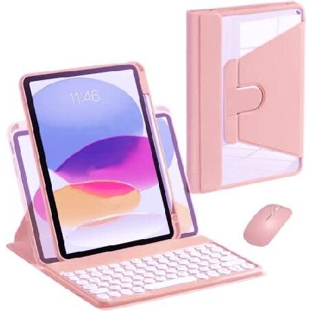 【並行輸入品】 AnMengXinLing iPad 第10世代 2022 ケース キーボードとマウ...