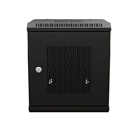 【並行輸入品】 NavePoint 11.8インチ 壁掛けネットワークキャビネット 6U 穴あき ブ...