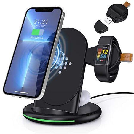 KOJACMUR 3 in 1 Wireless Charger for Fitbit Charge...