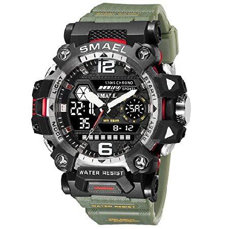 【並行輸入品】 SMAEL メンズ ミリタリーウォッチ アウトドア LED デジタルウォッチ 防水 ...