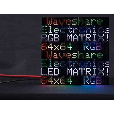 waveshare RGB フルカラー LED マトリックスパネル 64x64 4096 RGB L...
