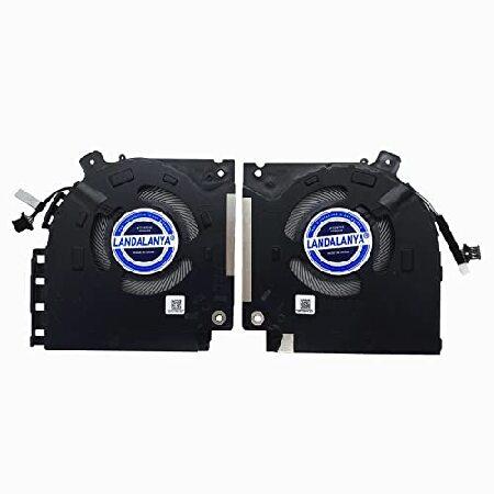 【並行輸入品】 LANDALANYA 交換用ノートパソコンCPUとGPU冷却ファン Dell Ali...