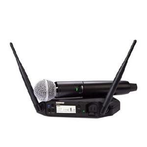 Shure GLXD24+/SM58 Dual Band Pro Digital Wireless Microphone System for Church Karaoke Vocals - 12-Hour Battery Life 100 ft Range | SM58 Handheld Vの商品画像