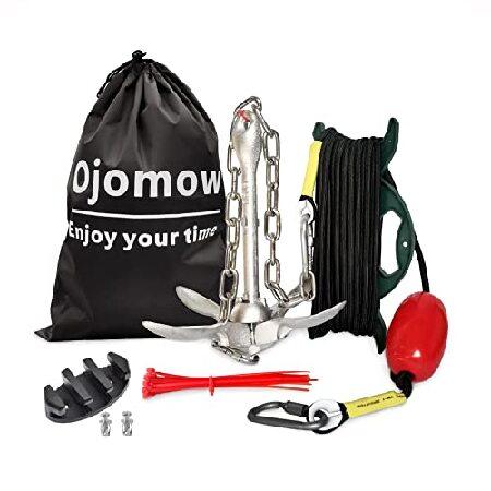 【並行輸入品】 Ojomow アンカーキット カヤックとジェットスキー用 3.5ポンド ボートアンカ...