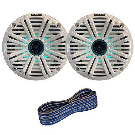 【並行輸入品】 Kicker 6.5インチ 2ウェイ 最大電力195ワット 同軸マリンオーディオ マ...