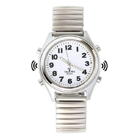 Talking Atomic Silver Stretch Watch | Loud Clear T...