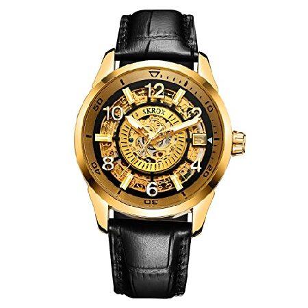 FORSINING Men&apos;s Watches Automatic Skeleton Date Ca...