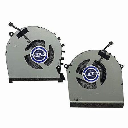 【並行輸入品】 LANDALANYA CPUとGPUファン HP OMEN GTX1660 17-C...