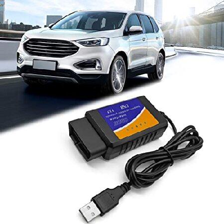 【並行輸入品】 OBDII USB V1.5 スキャナー OBD2 アダプター 診断ケーブル マルチ...