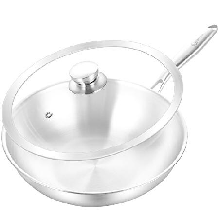 【並行輸入品】 LOLYKITCH 12 Inch Tri-Ply Stainless Steel ...